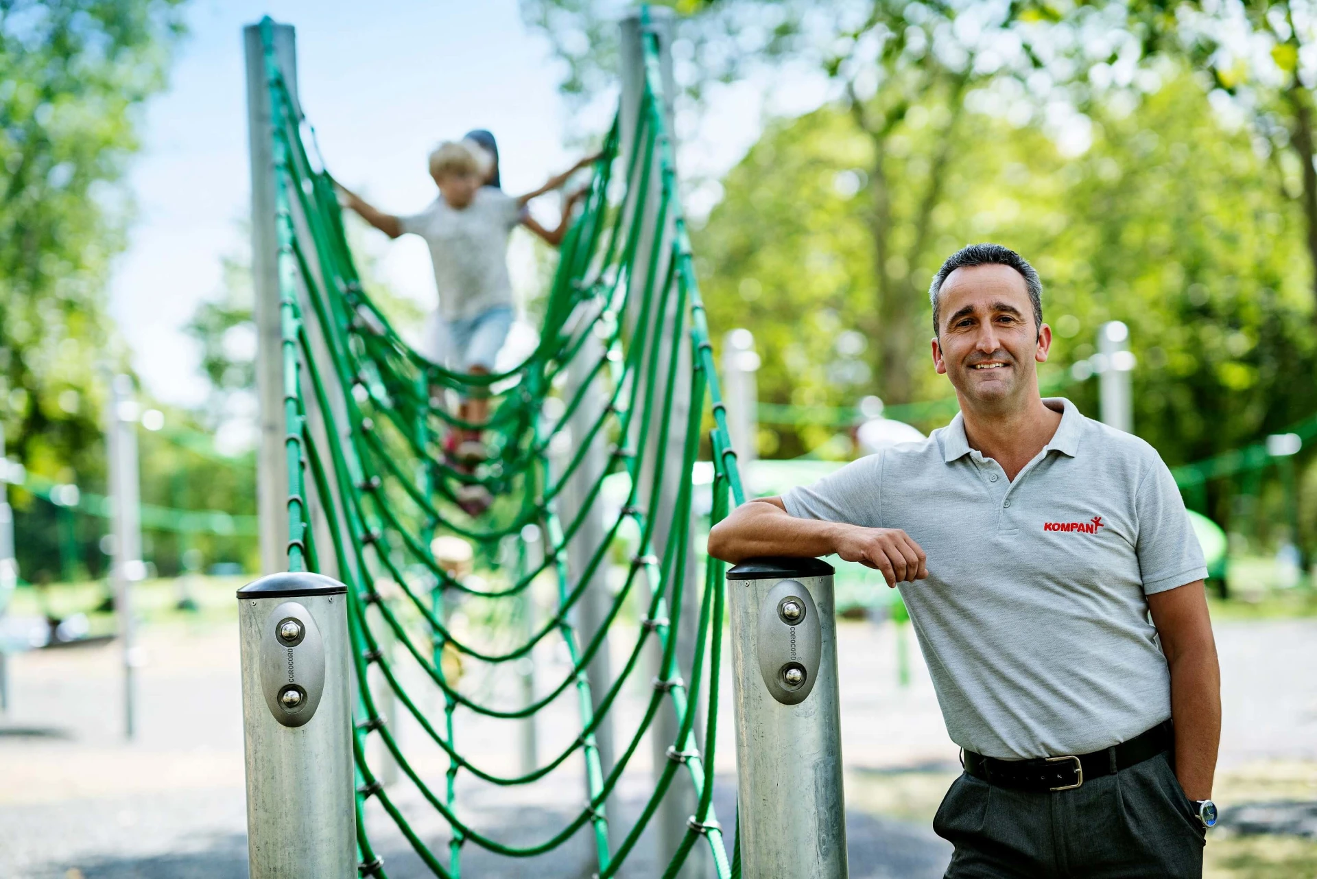 legeplads og fitnesskonsulent hos KOMPAN