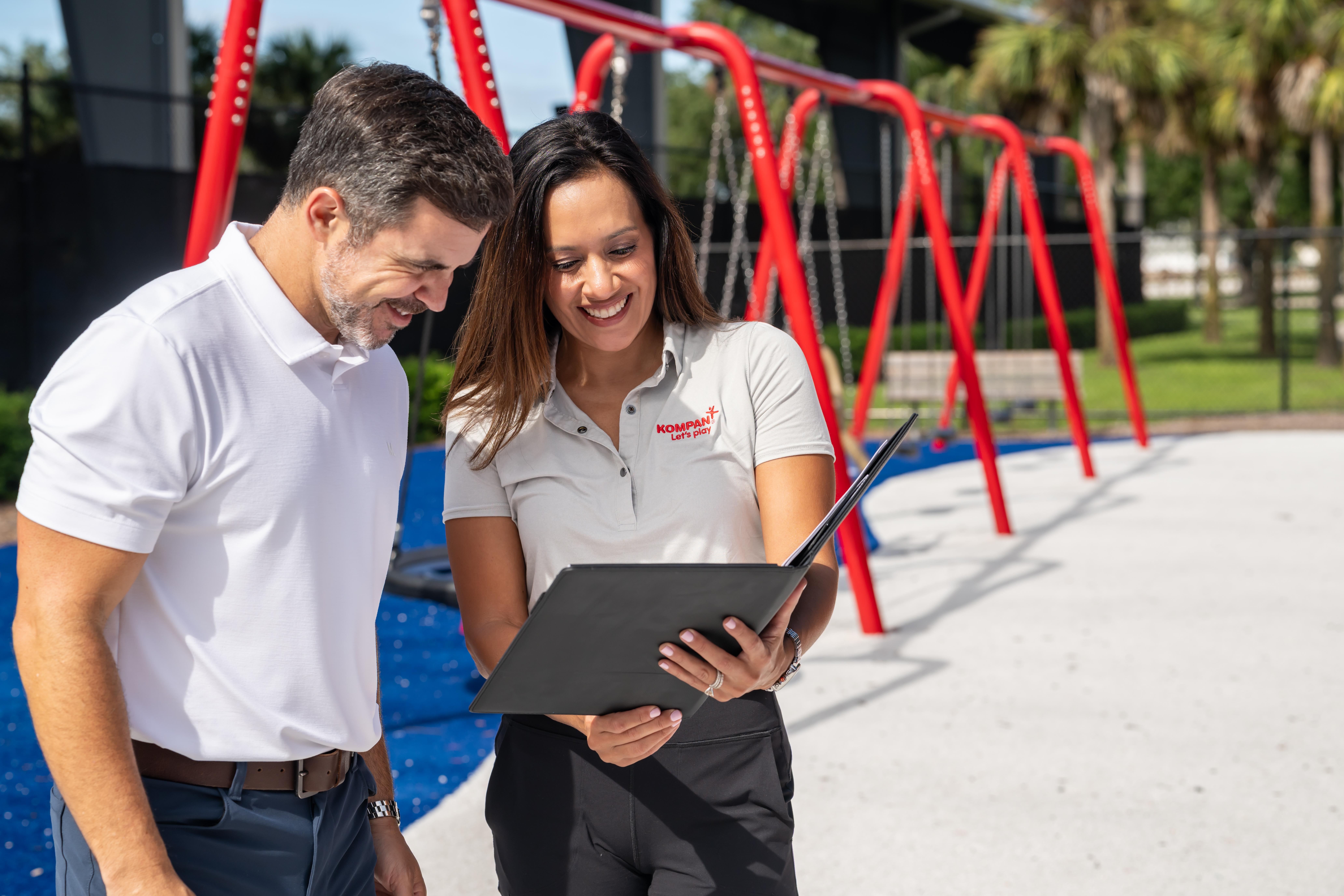 Your local playground and outdoor fitness consultant at KOMPAN