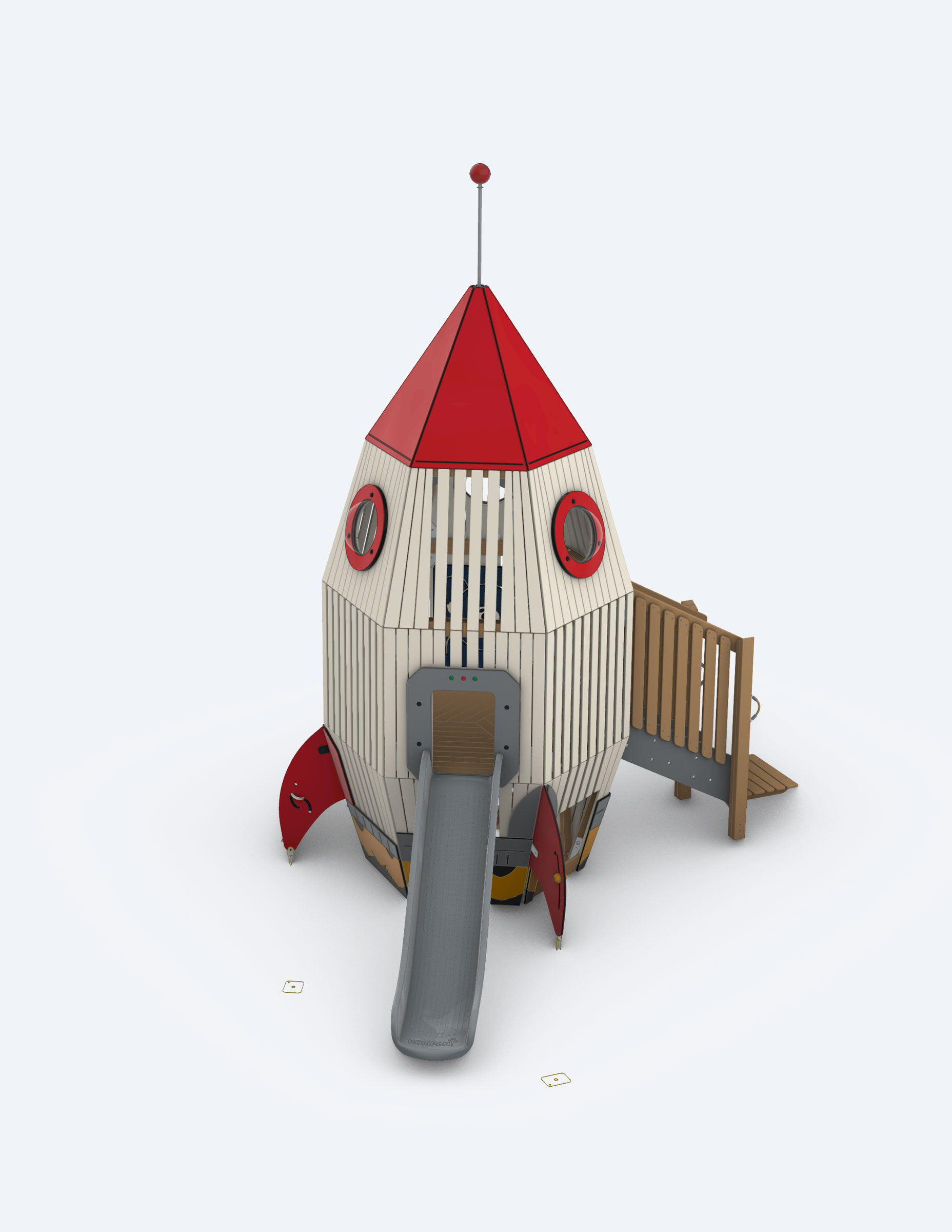 robinia-infinity-sculpture render rocket