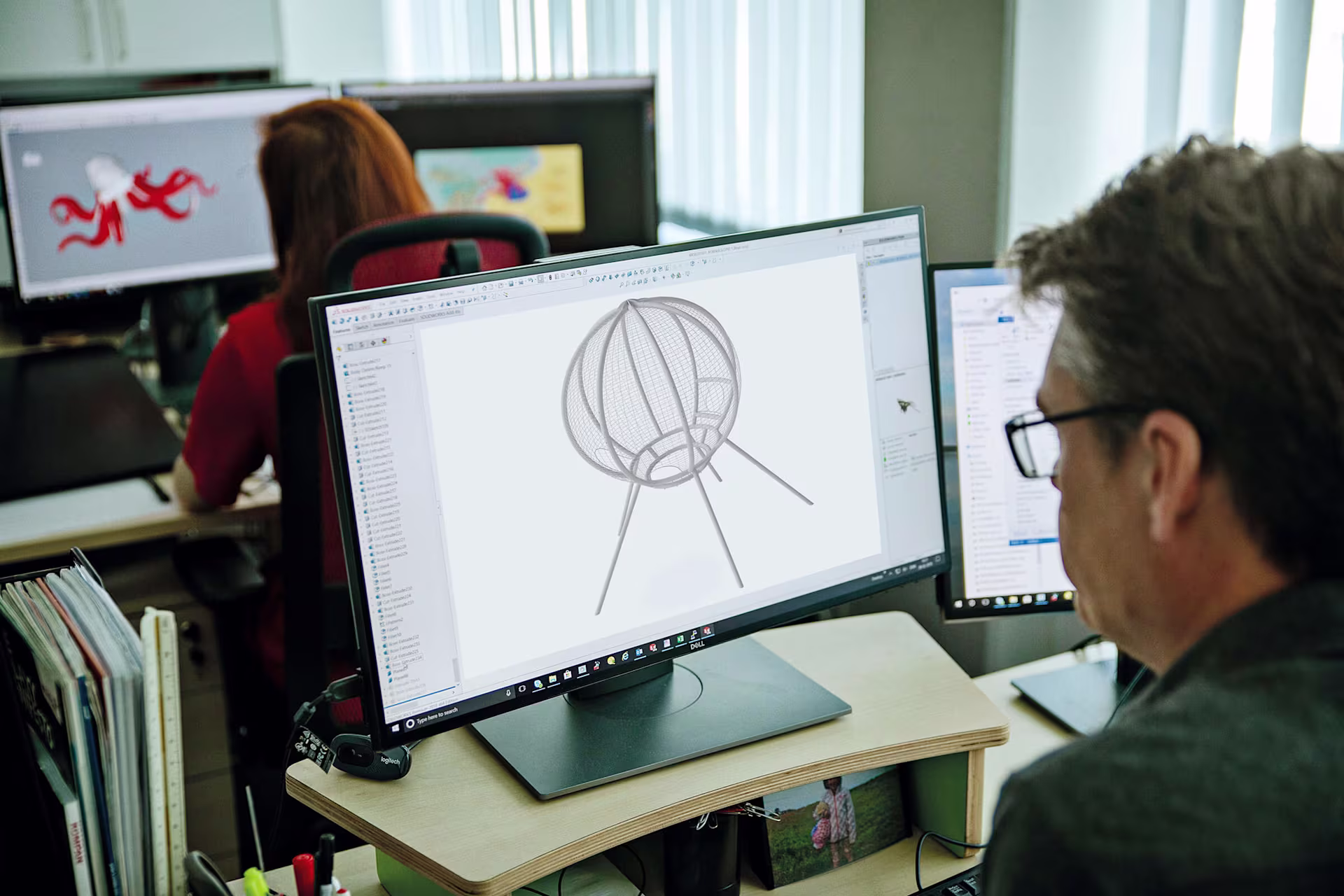 Design-studio - computer-sketch hot air balloon