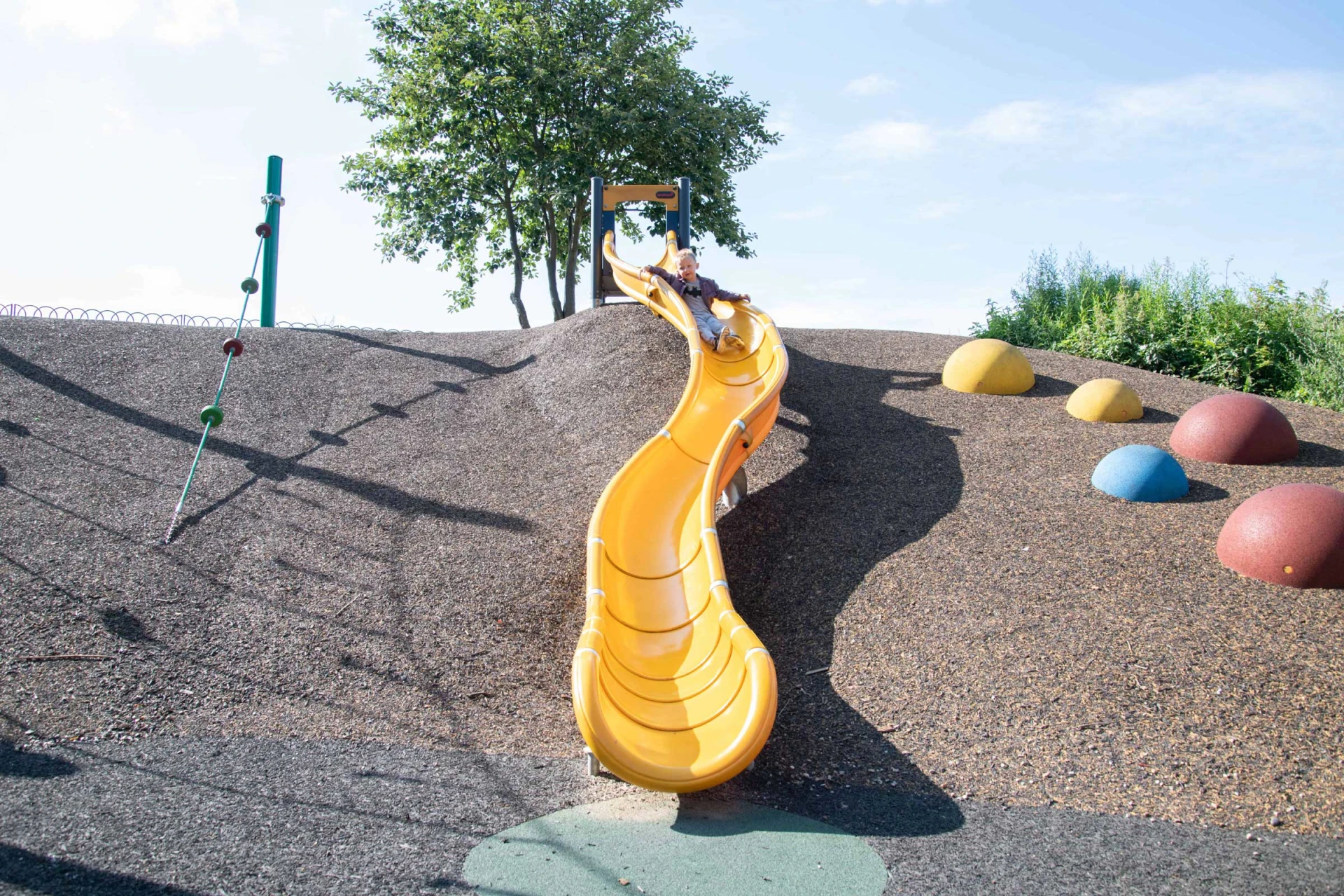 Girl using the playground at Boyd Hill Nature Reserve