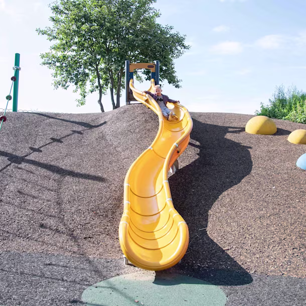 Girl using the playground at Boyd Hill Nature Reserve