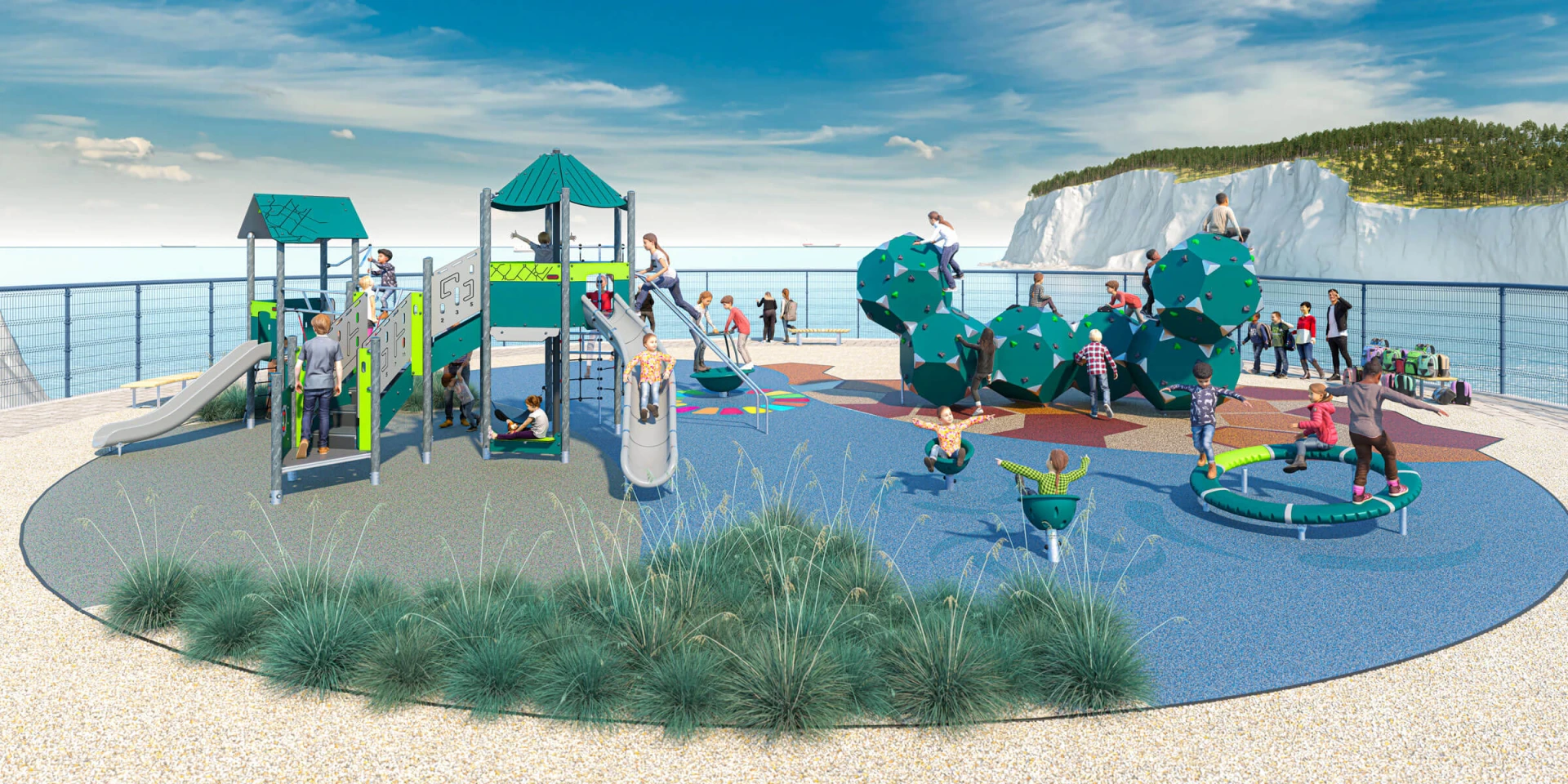 design idea for a Low Carbon Emission School-Age playground