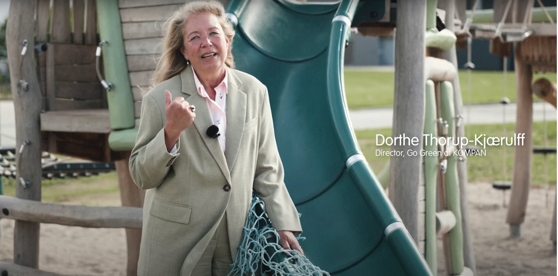 En anerkendelse af vores indsats for at skabe grønnere legepladser