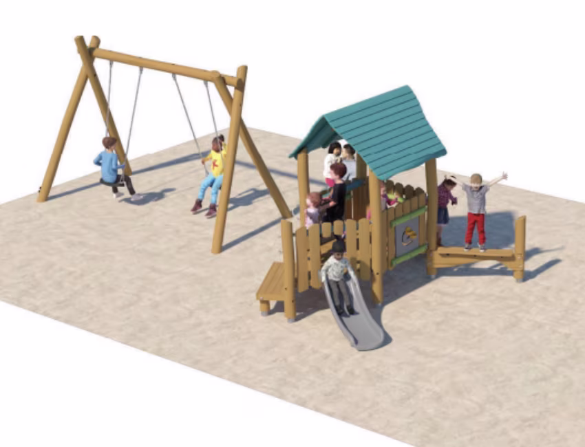 Lot 1 - Jocs infantils de fusta