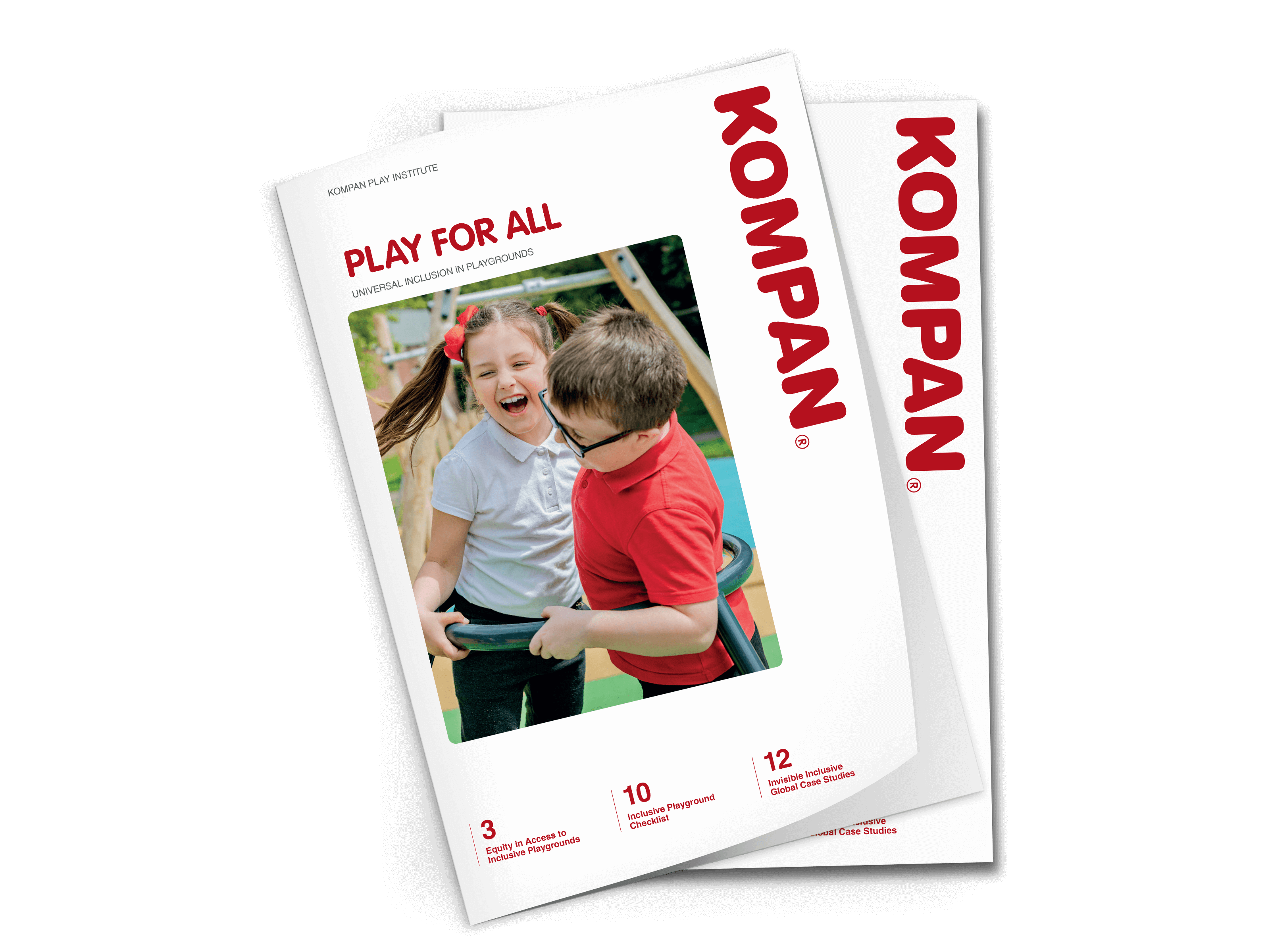 two plain white brochures on transparent background..