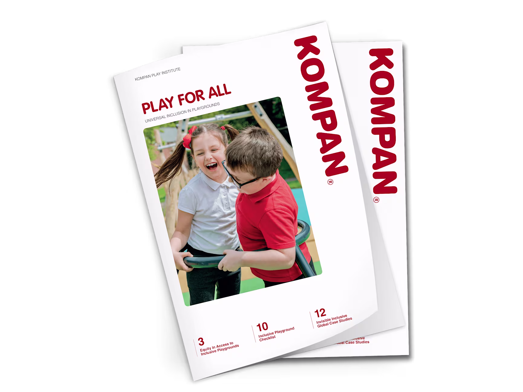 two plain white brochures on transparent background..