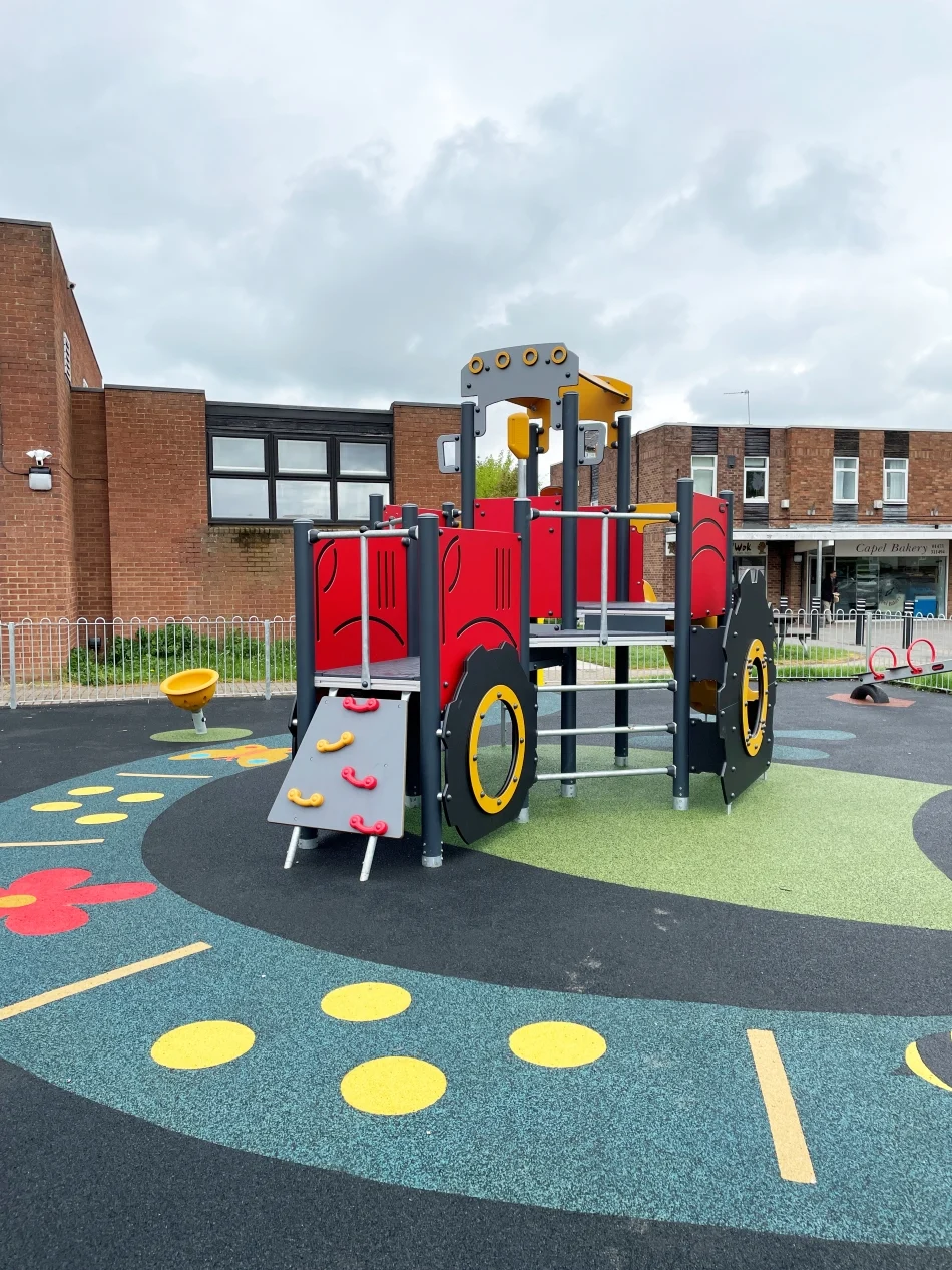 Children's Themed Playground Tractor with Slide 