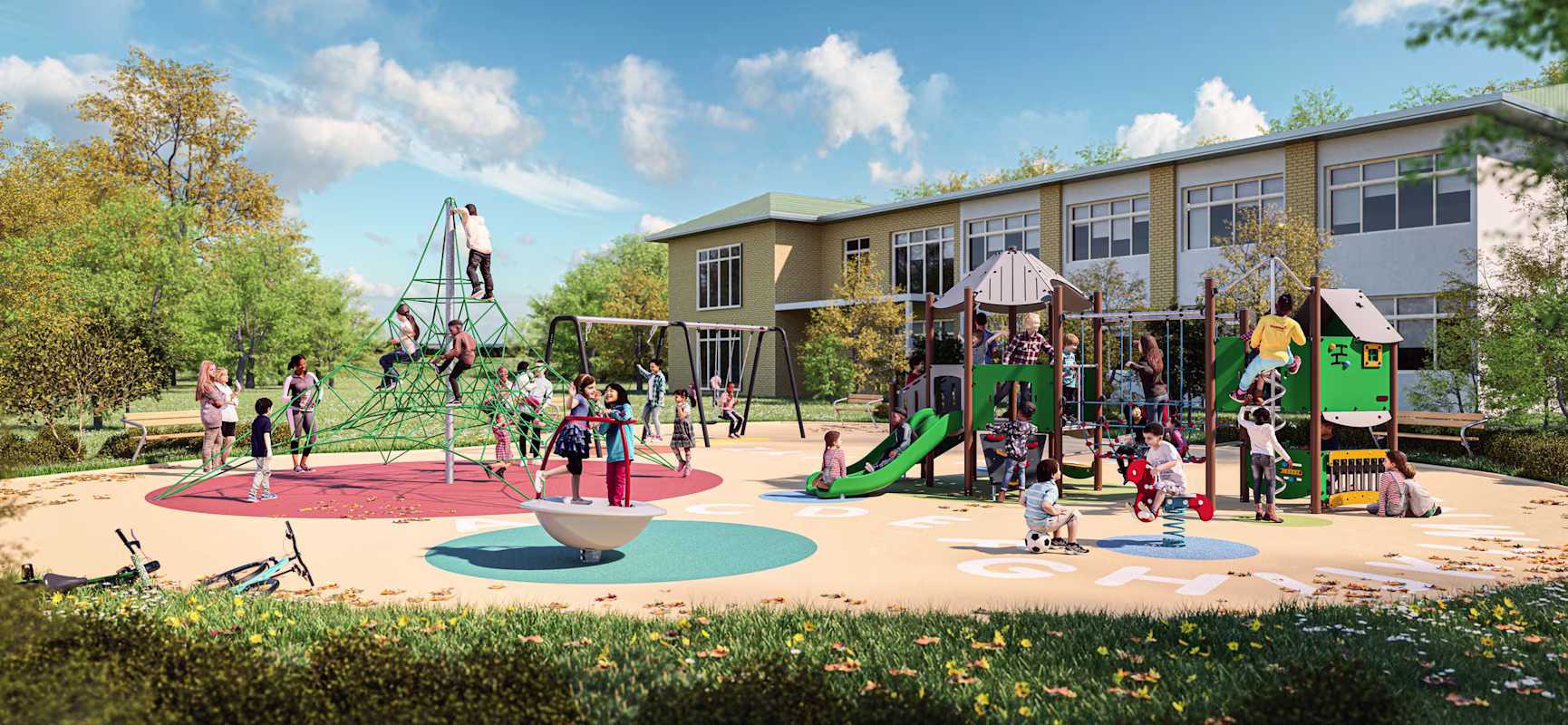 Design idea for a preschool playground