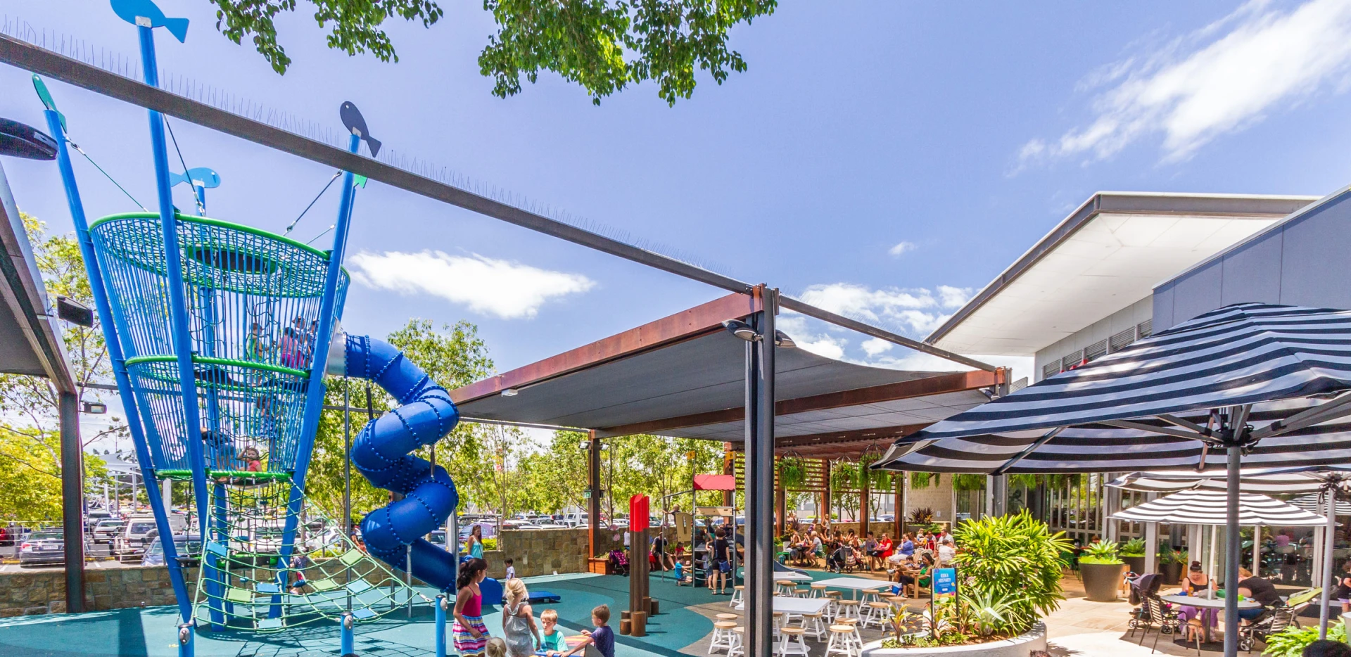 play tower at shopping center in Australia