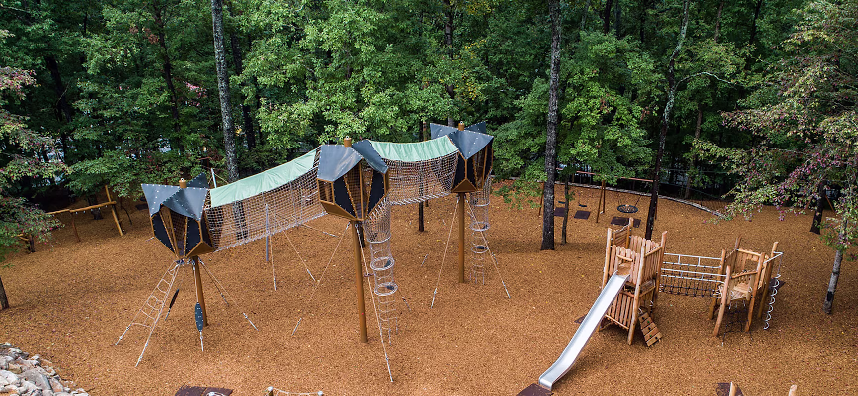 nature playground at the forest of Westminster School in Atlanta