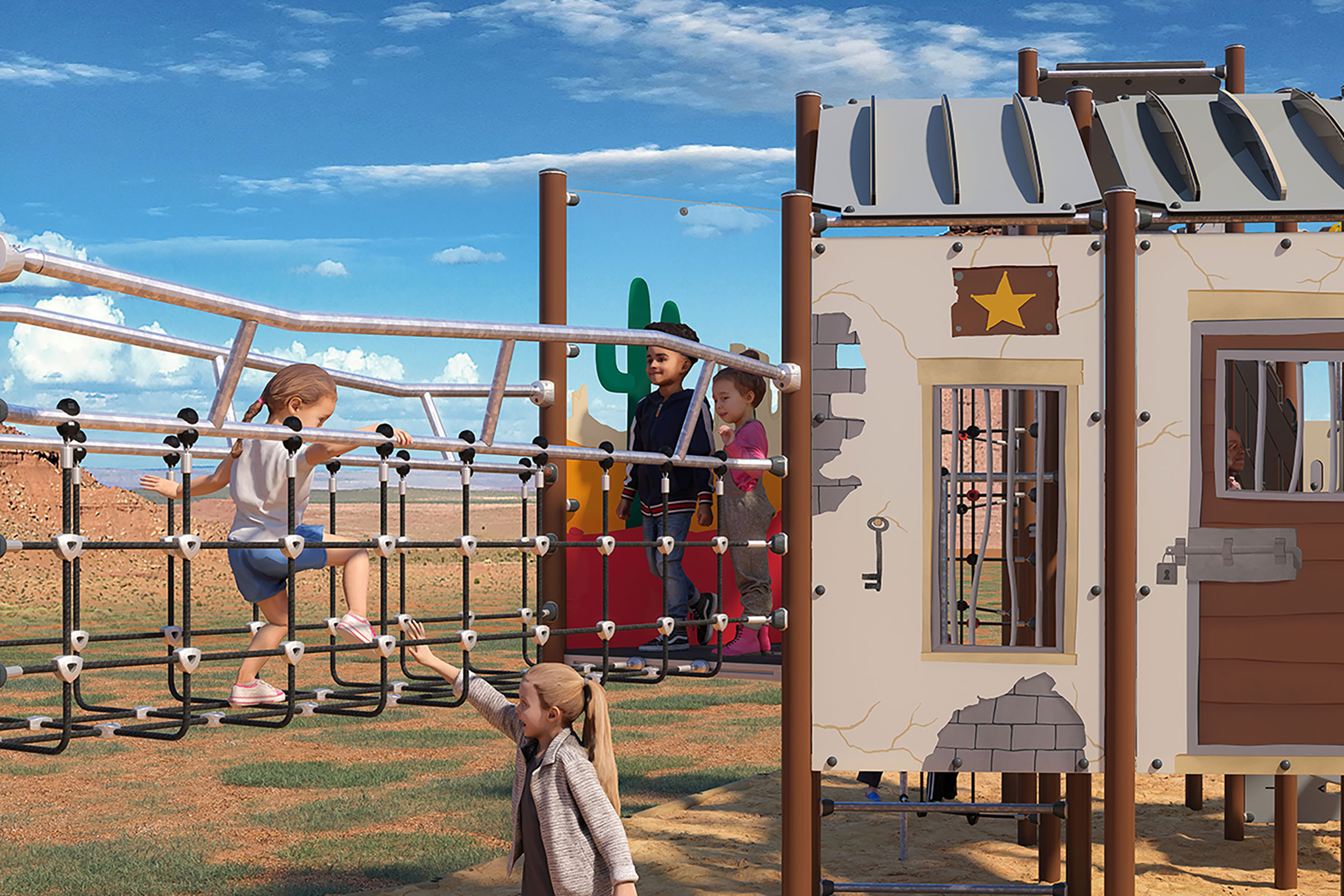 Hoog in de lucht zwieren