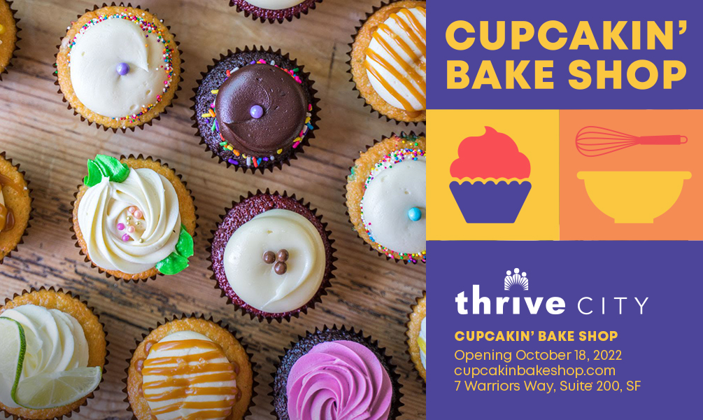 Warriors and Thrive City Announce Cupcakin’ Bake Shop Grand Opening