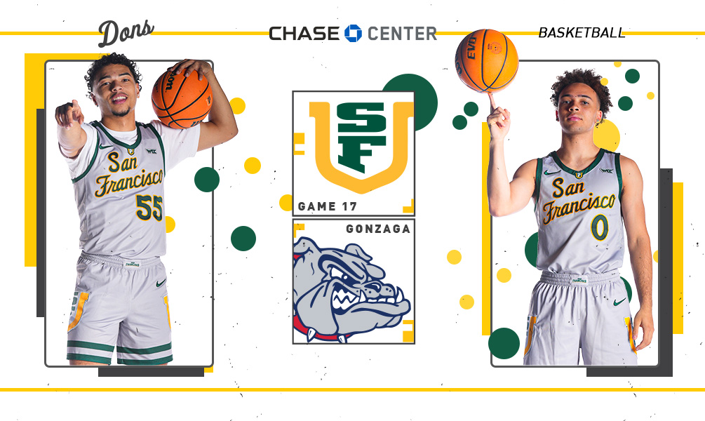 Chase Center to Host USF and Gonzaga Men’s Basketball Matchup on March 1, 2025