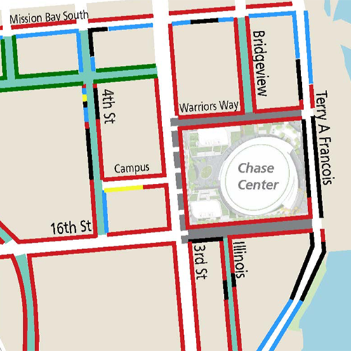 Chase Center Maps