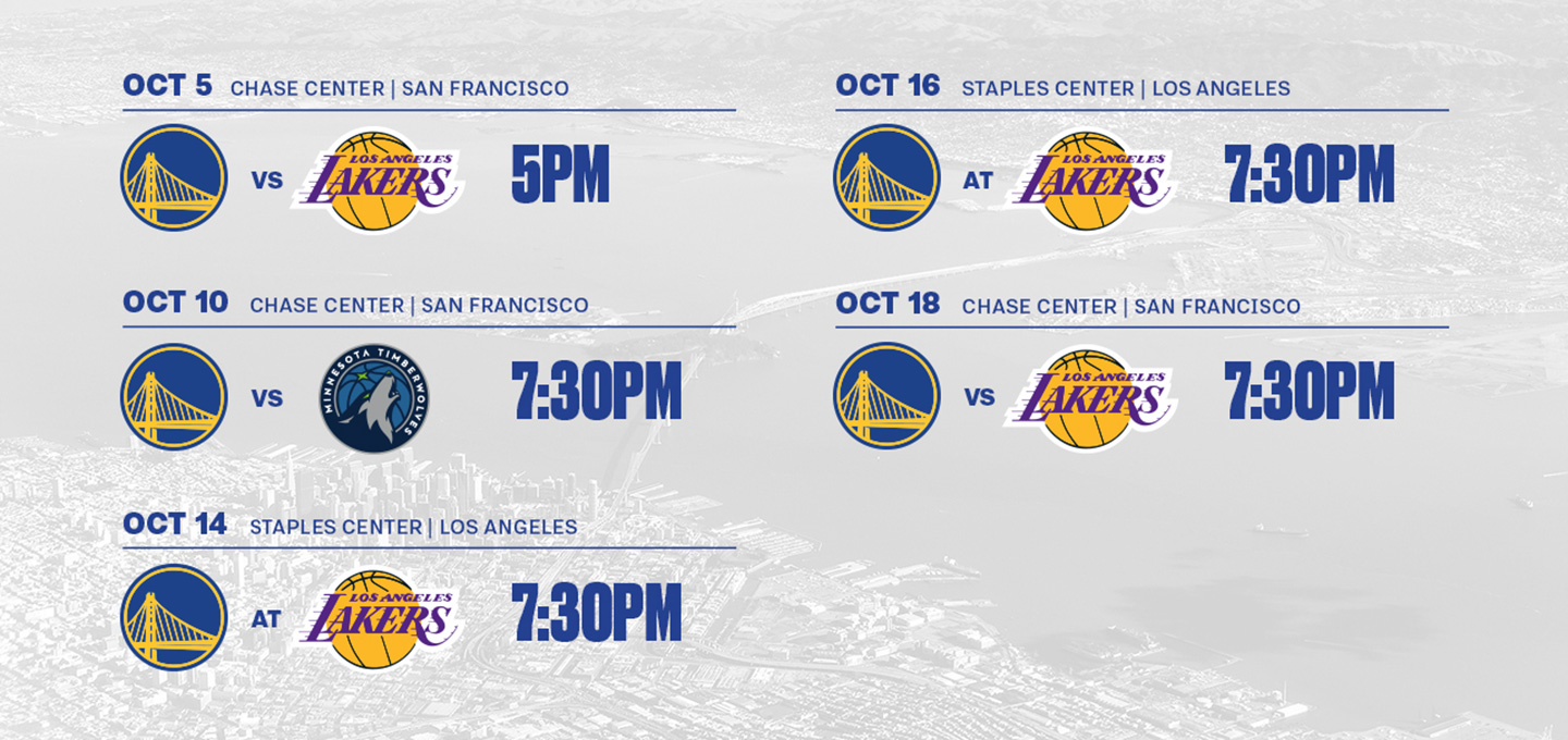 Warriors Announce 2022 Preseason Schedule