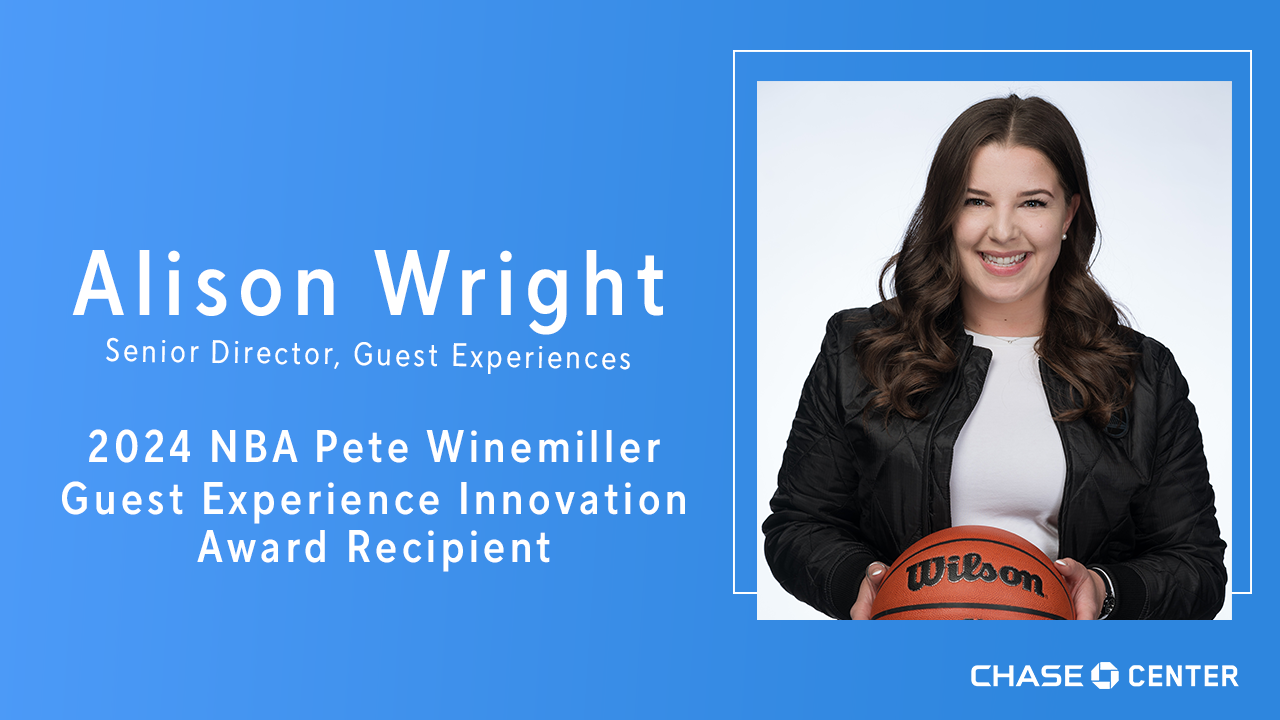 Warriors’ Alison Wright Honored With NBA’s Prestigious Pete Winemiller Guest Experience Innovation Award