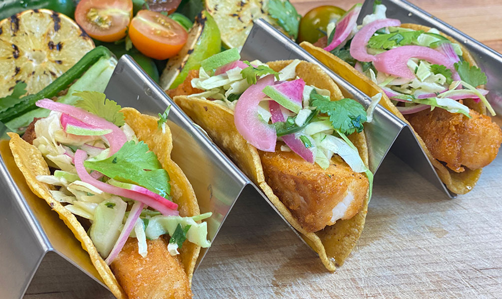 Chase Center Tailgate Recipe Beer Battered Mahi Tacos Chase Center