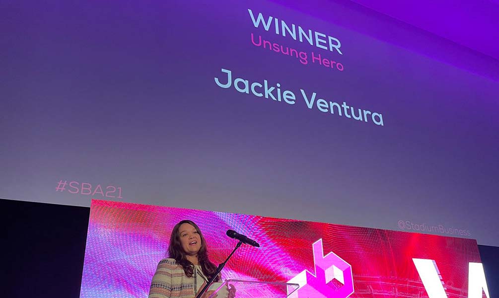 Chase Center’s Jackie Ventura Honored by Stadium Business Awards