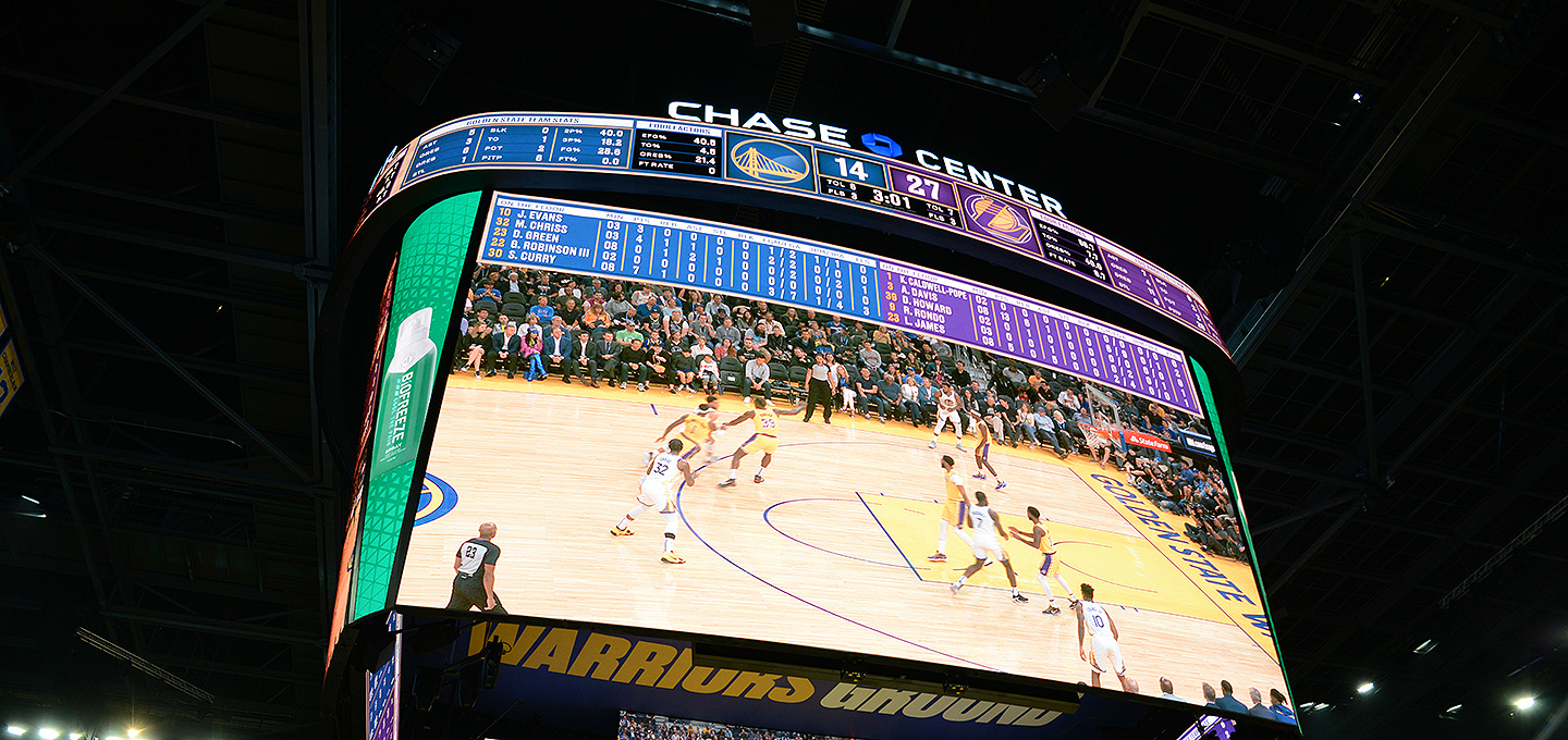 Golden State Warriors Offer First Look at Chase Center, New Home of the  NBA's Largest Centerhung Videoboard