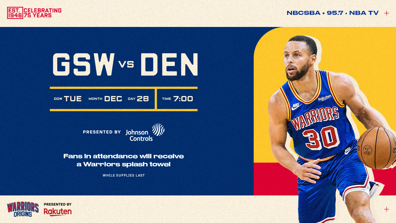 Warriors vs. Nuggets Chase Center