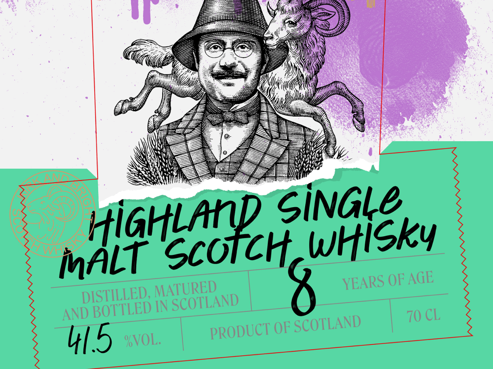 Kirk & Bright Whisky Label