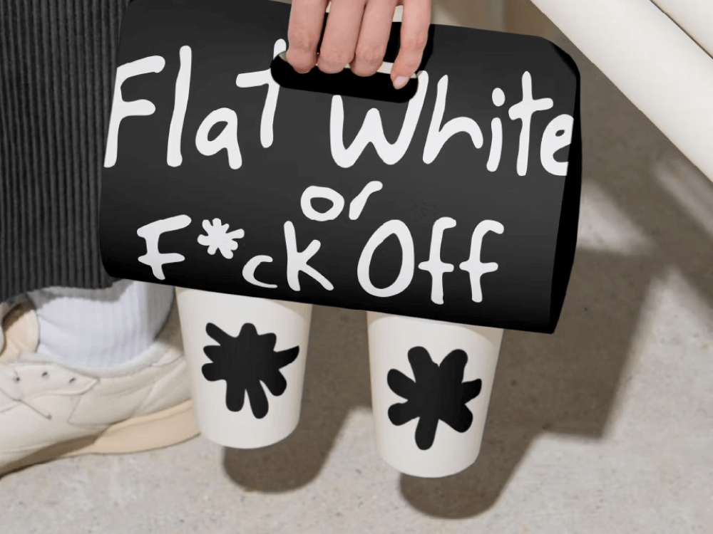 Flat White or F*ck Off Branding