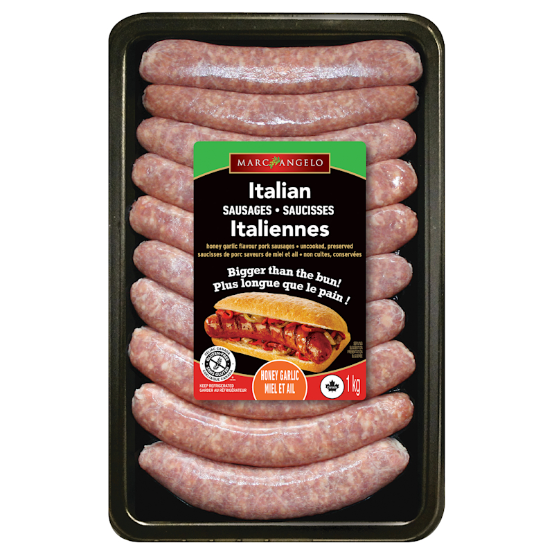 Packaging Honey Garlic Pork Sausages VP