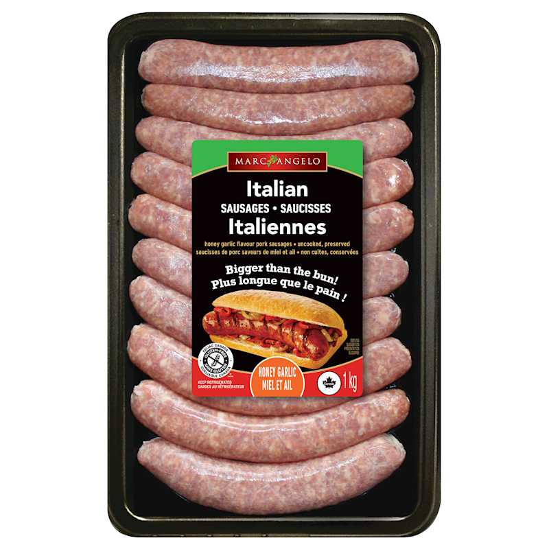 Packaging Honey Garlic Pork Sausages VP