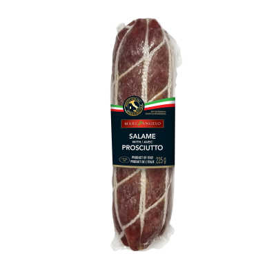 Salame with prosciutto chub