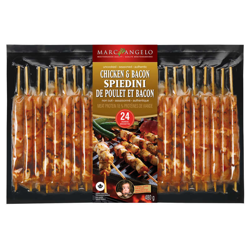 Chicken & Bacon Spiedini 24 Pkg