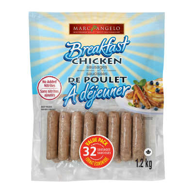 Breakfast Sausages Chicken Frozen VP Pkg
