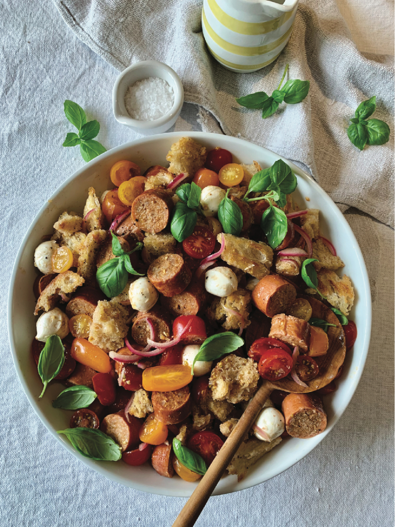 Summer panzanella salad recipe