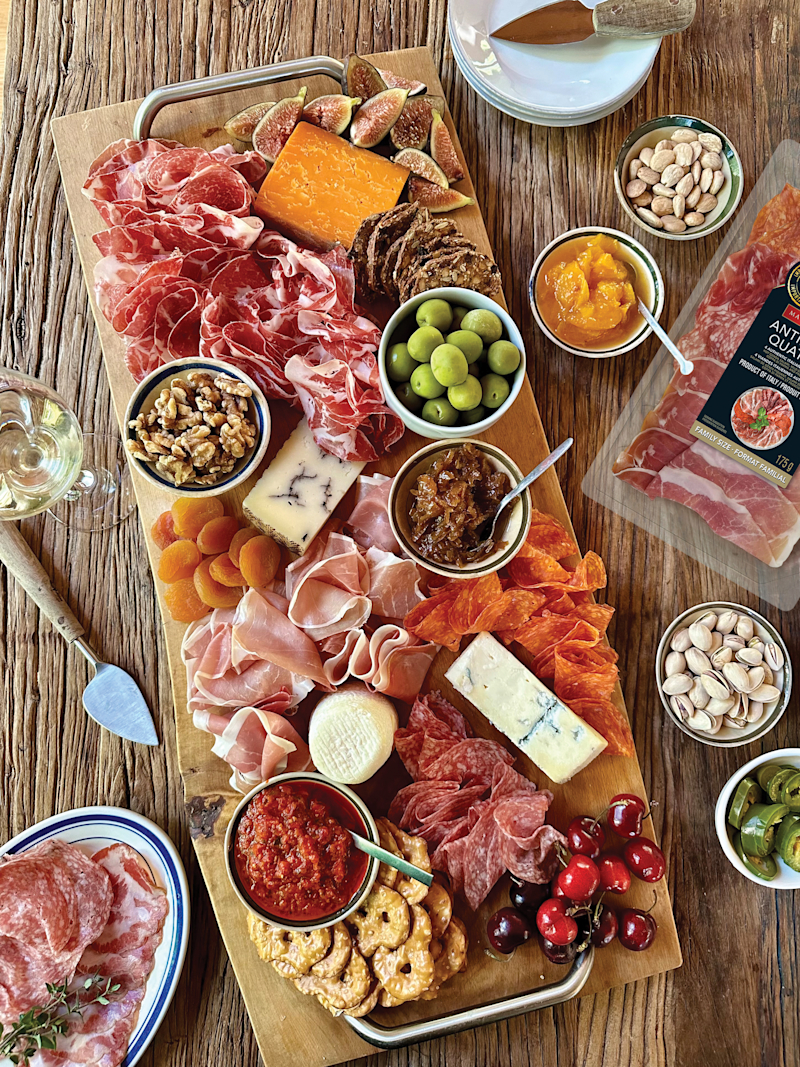 BBQ or Picnic Charcuterie Board for a Crowd Marcangelo Foods