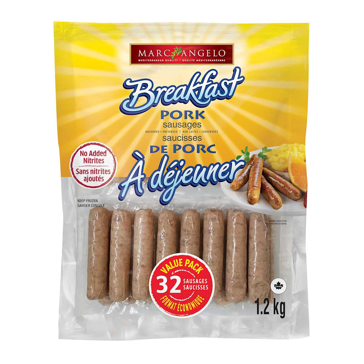 Frozen Sausages Marcangelo Foods