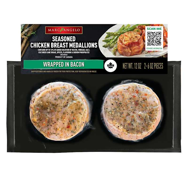 Bacon Wrapped Chicken Breast Medallion 