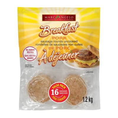 Frozen Pork Sausage Rounds pkg