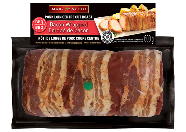 Marcangelo Bacon Wrapped Pork Loin BBQ Roast