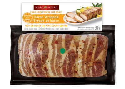 Marcangelo Bacon Wrapped Hawaiian Pork Loin Packaged Product Photo