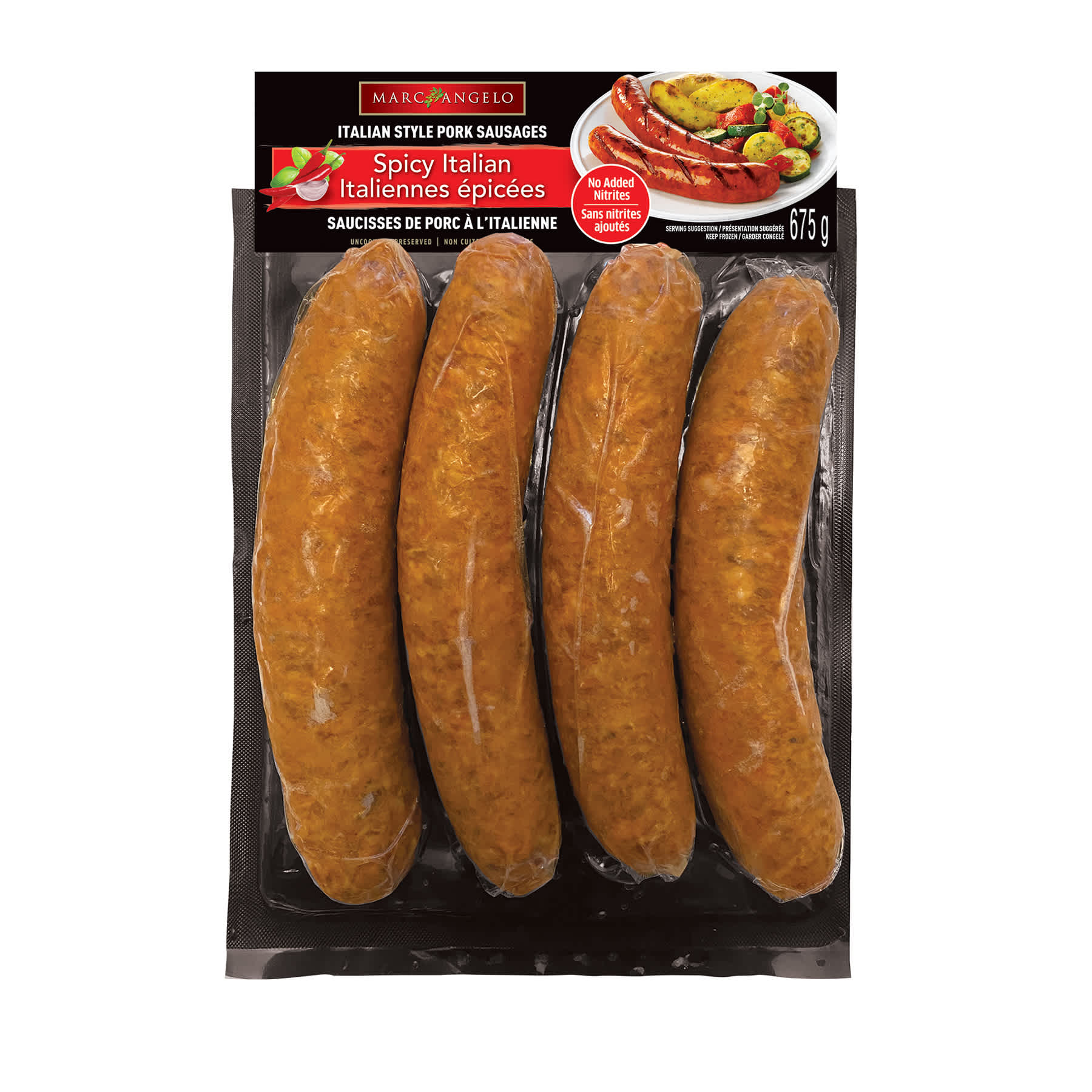 Frozen Sausages Marcangelo Foods