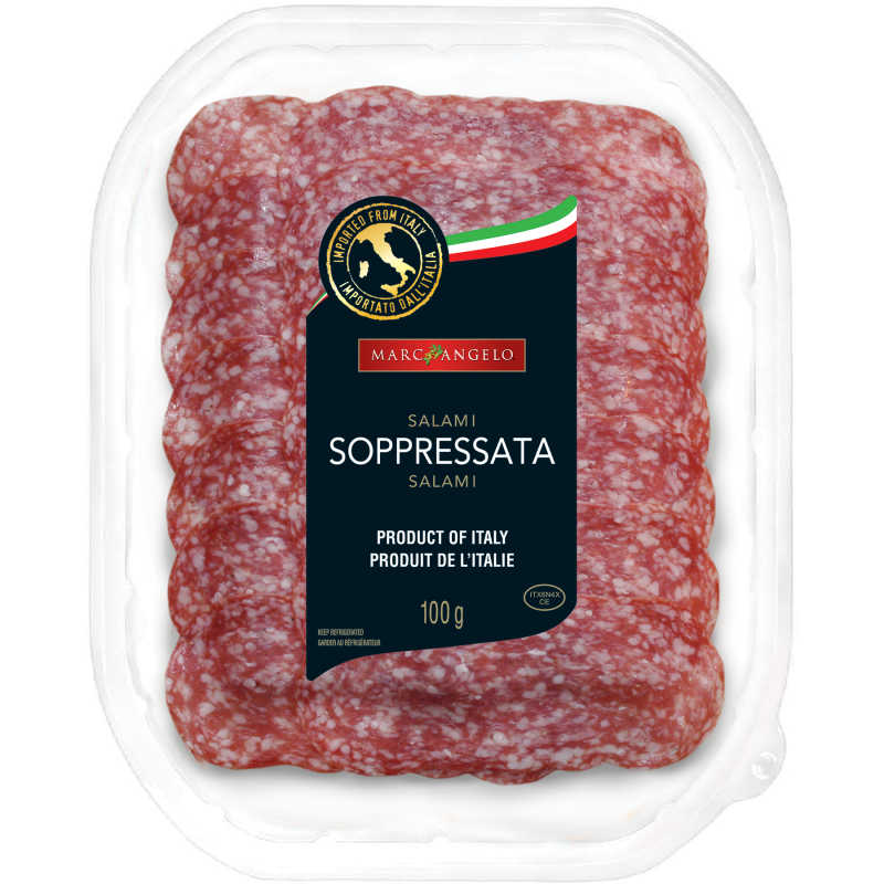 Staged photo of Soppressata in its package