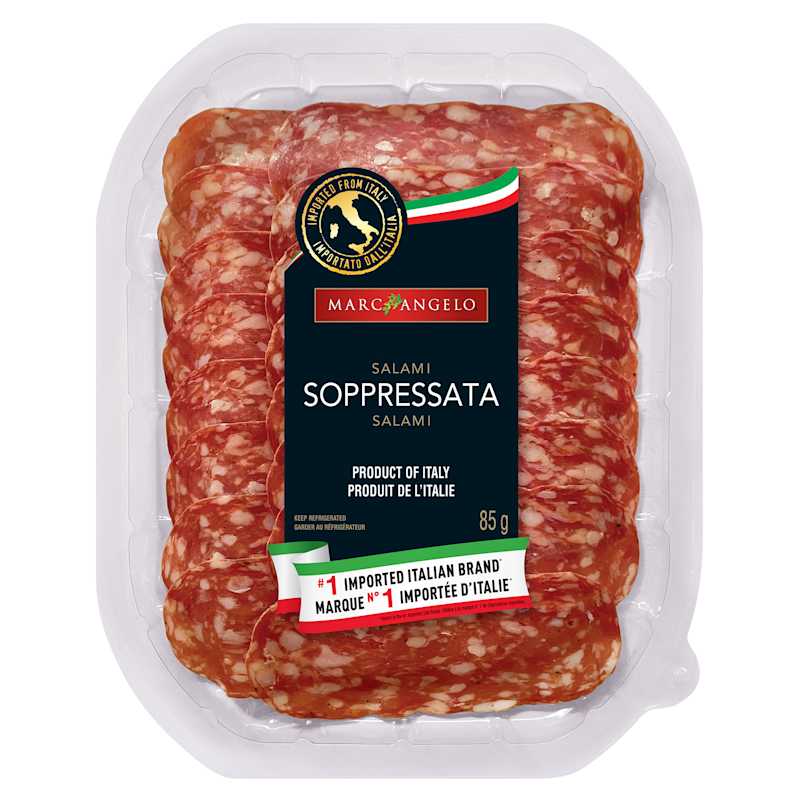 Staged photo of Soppressata in its package