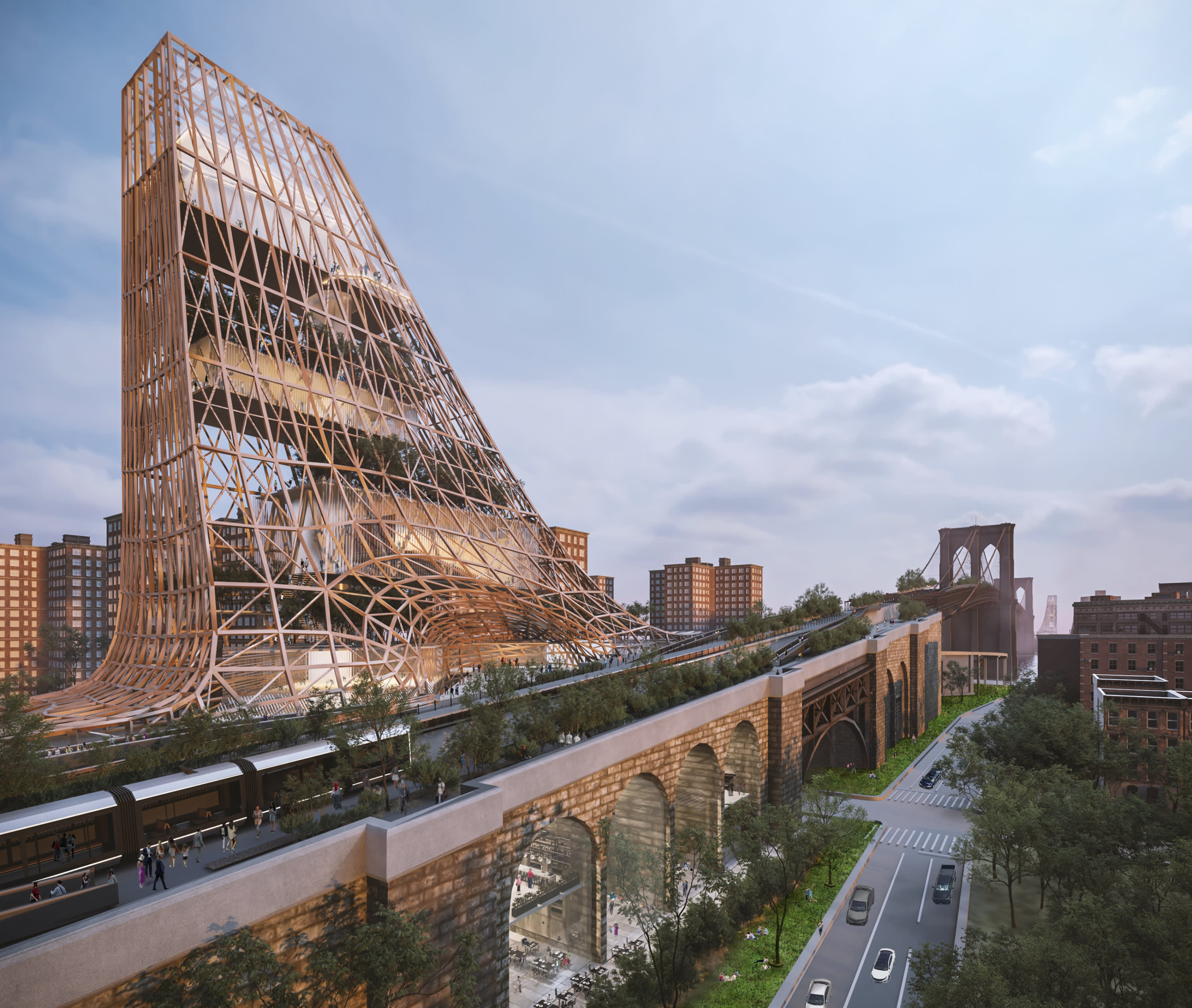 DXA Studio Wins Award for Reimagining the Brooklyn Bridge