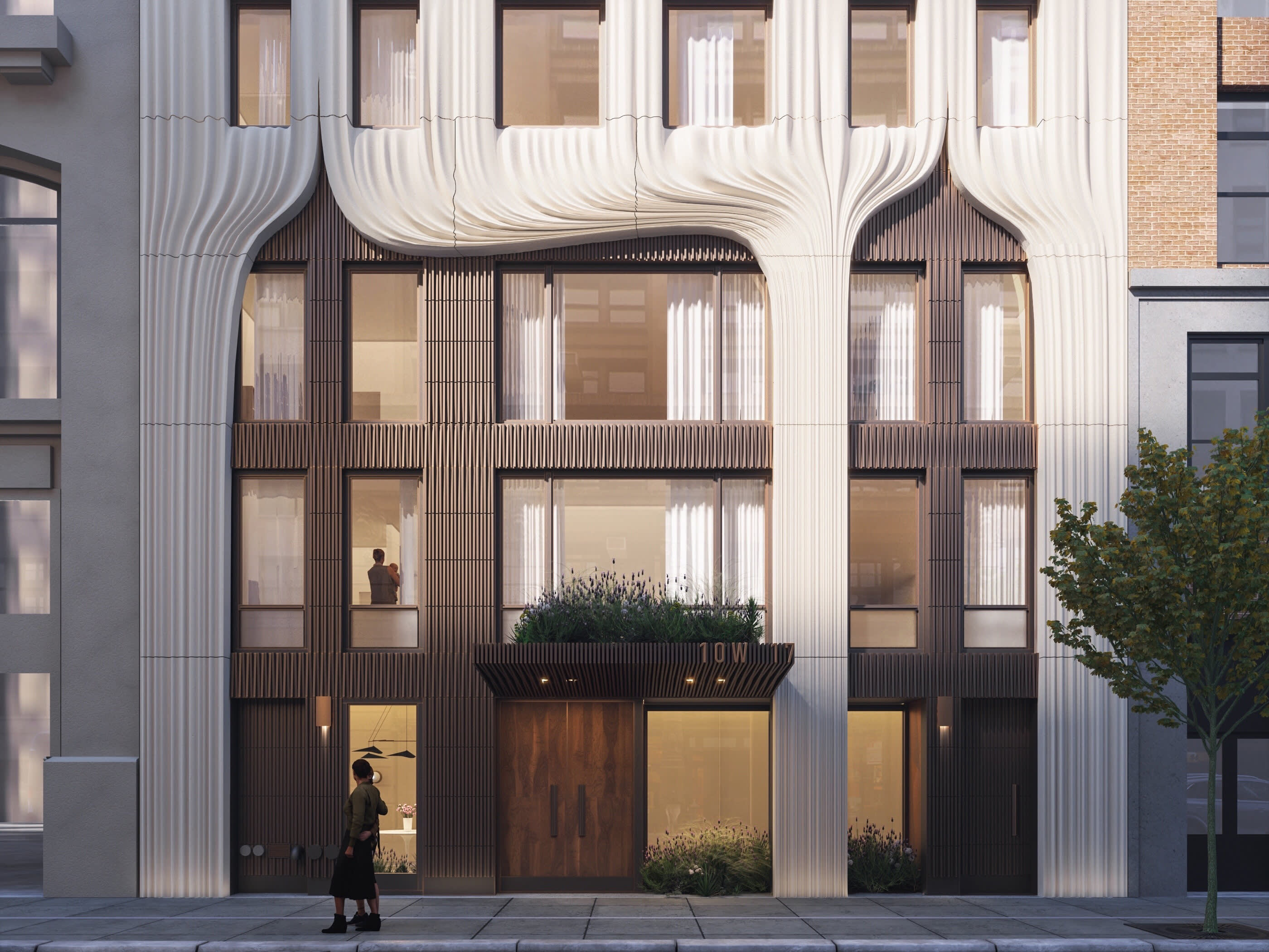 Ladies’ Mile condo designed by DXA Studio features a draping fabric-like facade