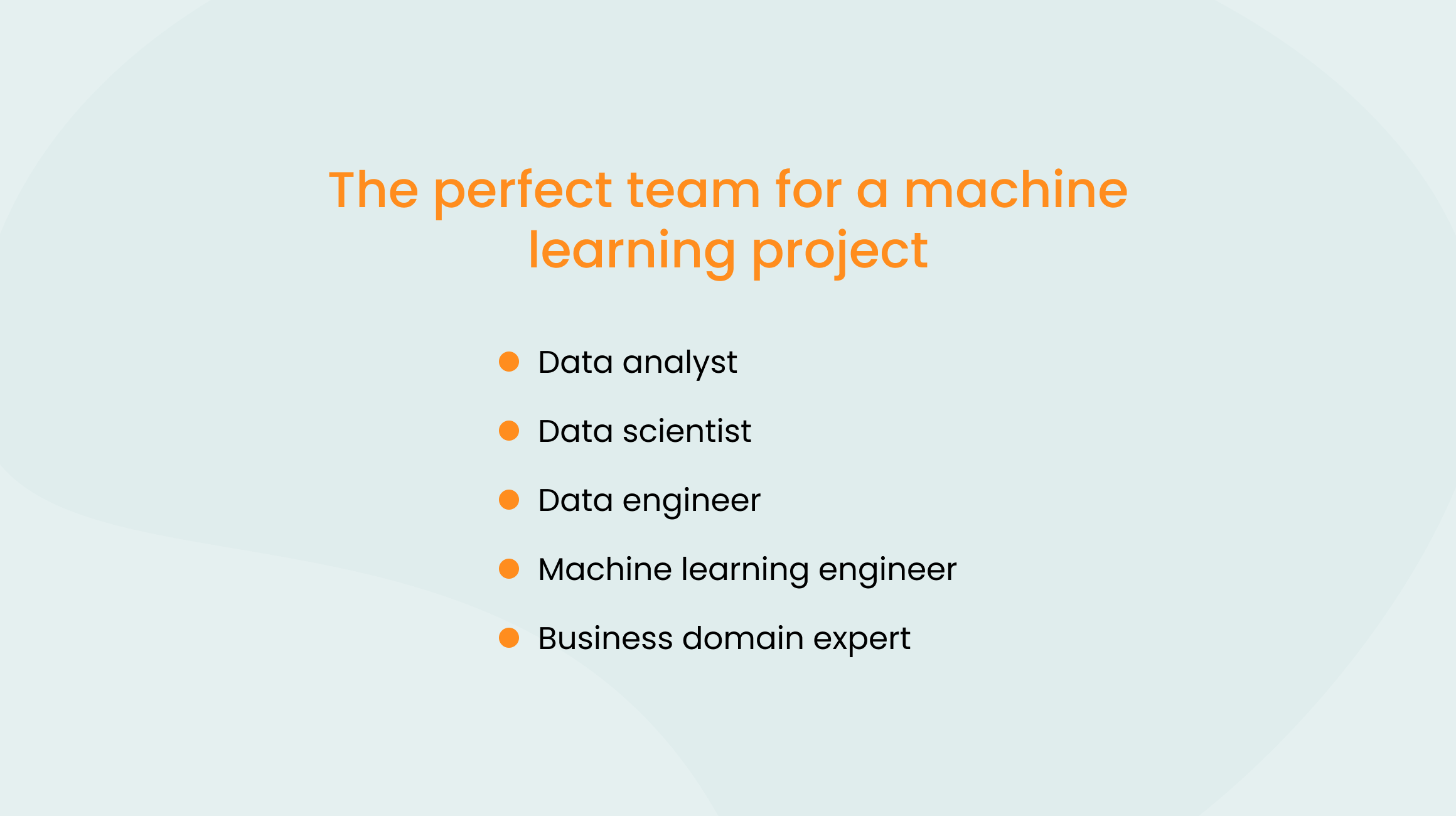 The perfect team for machine learning project