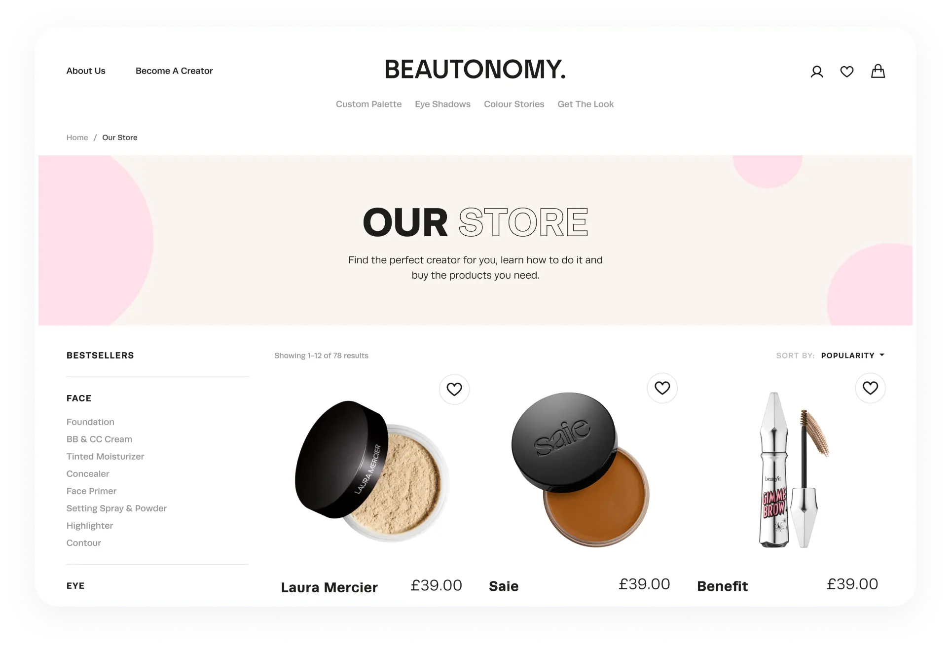 Beautonomi Key functions Marketplace 