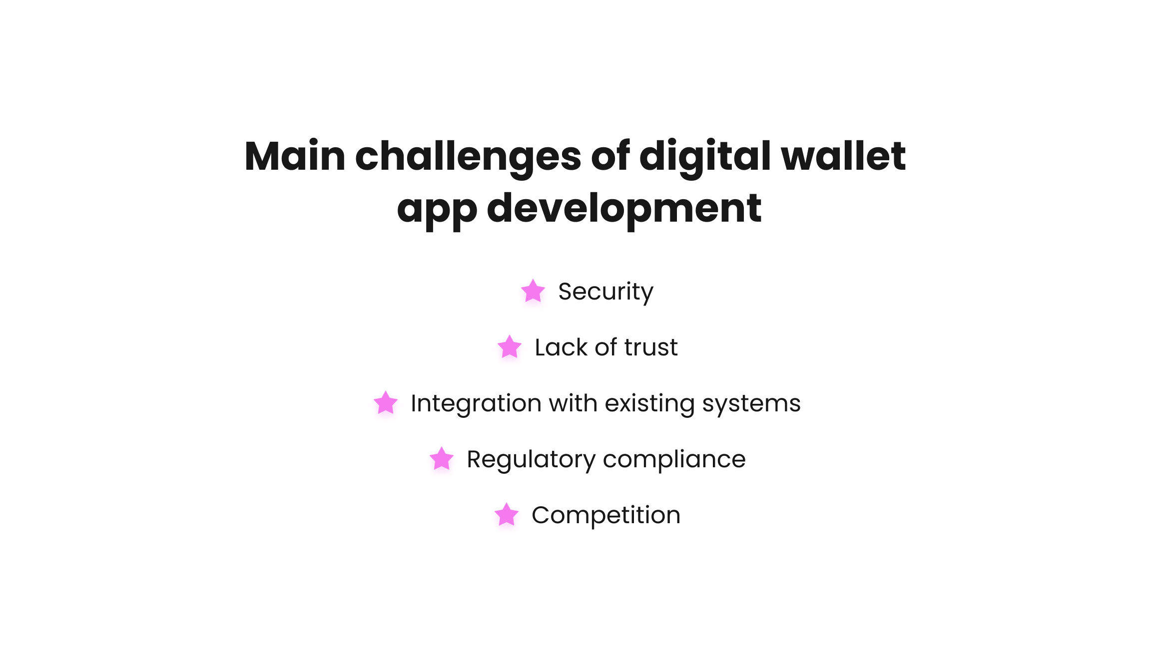 Challenges of digital wallet development