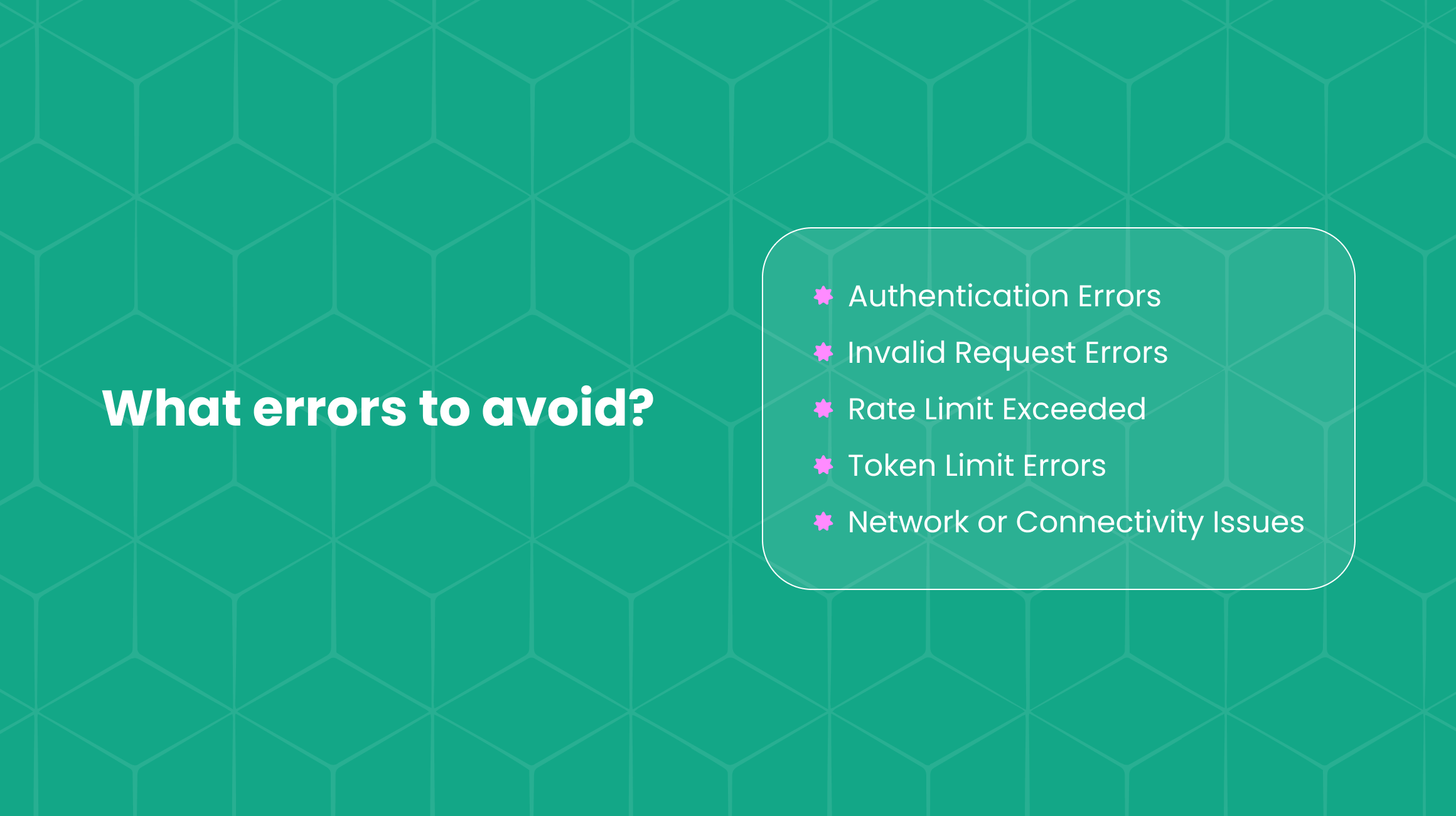 Common integration errors and how to troubleshoot them