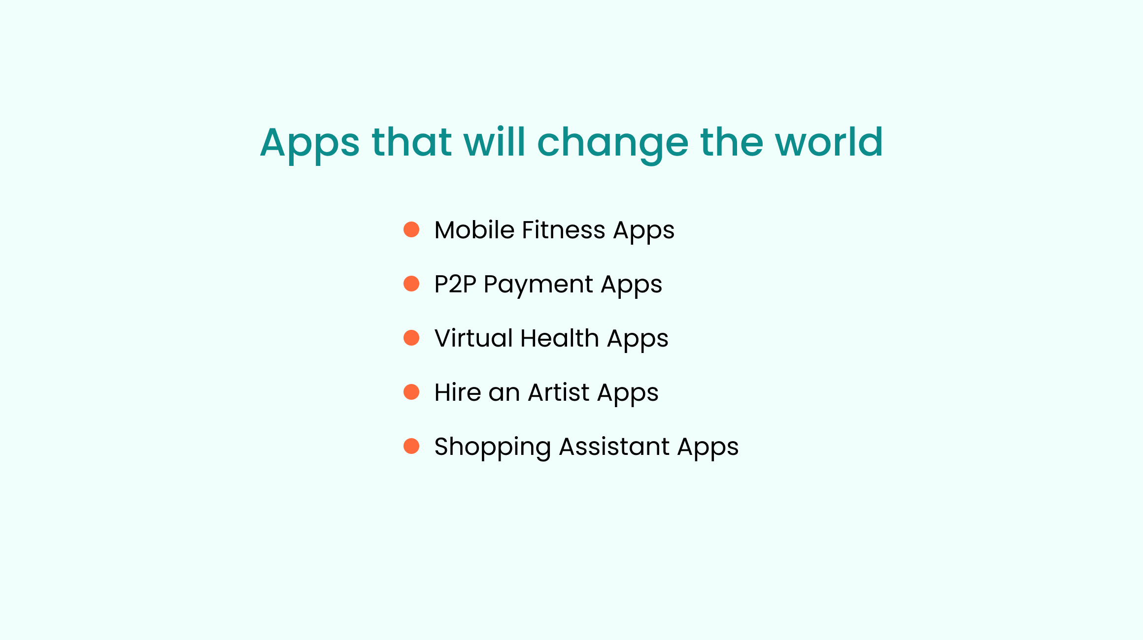 Apps that will change the world 