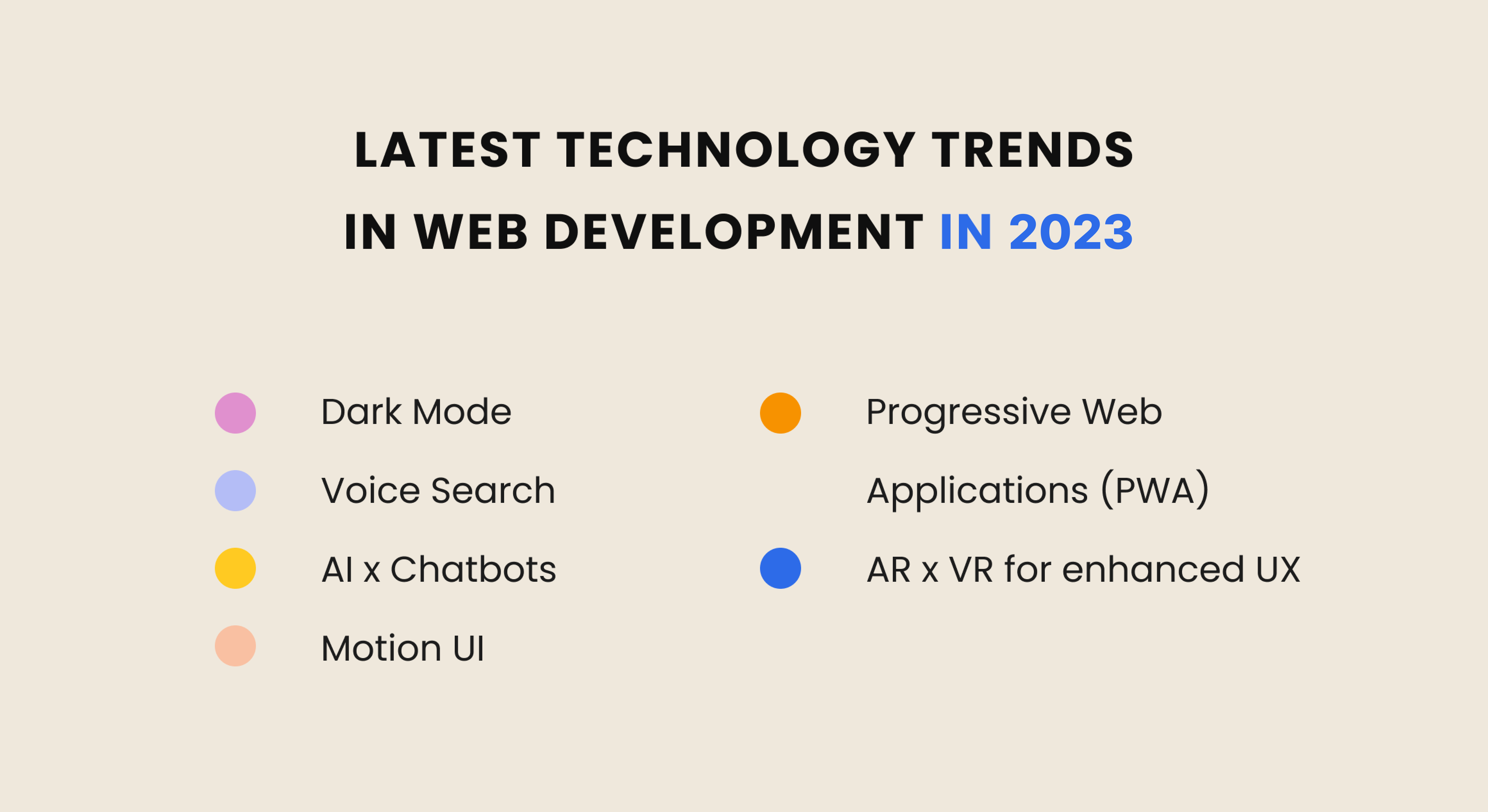 Top trends in web application development